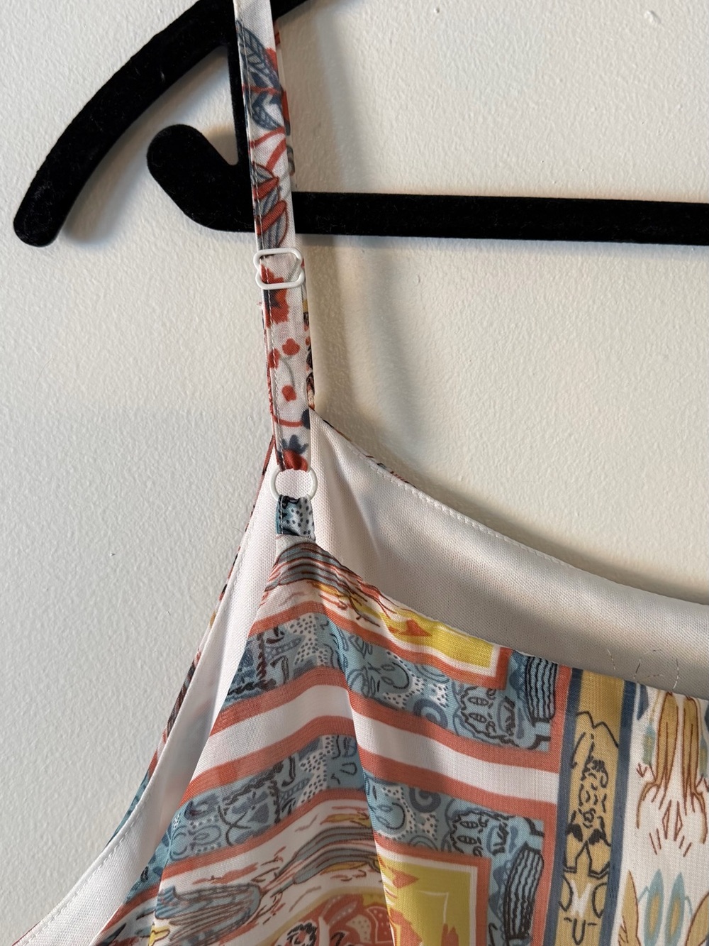 Ricki's Spaghetti-Strap Maxi Dress in Rust, Cream and Blue - Picture 6 of 6